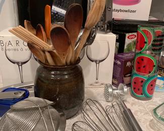 The kitchen is chock full of new and lightly used utensils and tools for the chef in you.