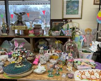 Easter merchandise and decor 