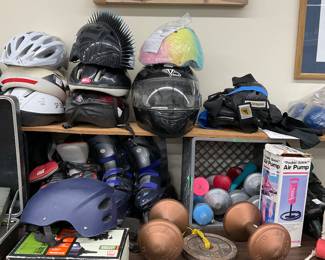 Bicycle helmets and light weights 