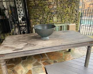 Awesome wood and iron table