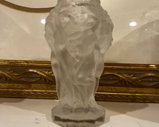 Czech Republic Desna /Crystal Vase Frosted 
Nudes