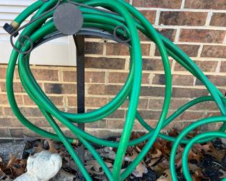 Garden hose and post