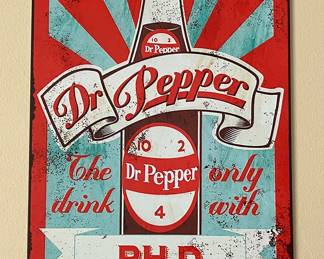 Metal reproduction advertising signs