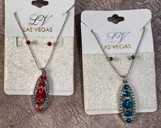 Las Vegas necklace and earring sets (new)