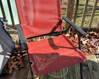 One of 4 folding chairs