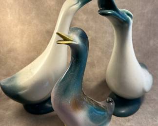 Ceramic geese