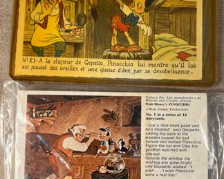 Vintage Pinocchio postcards