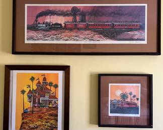 Numbered and signed lithographs by Fred Bonn