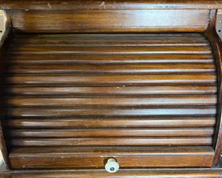 Vintage rolltop bread box