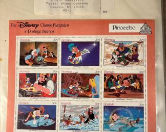 Disney stamp collection