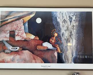 Framed "Kokopelli's Song" poster