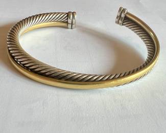 David Yurman sterling and 18k bracelet
