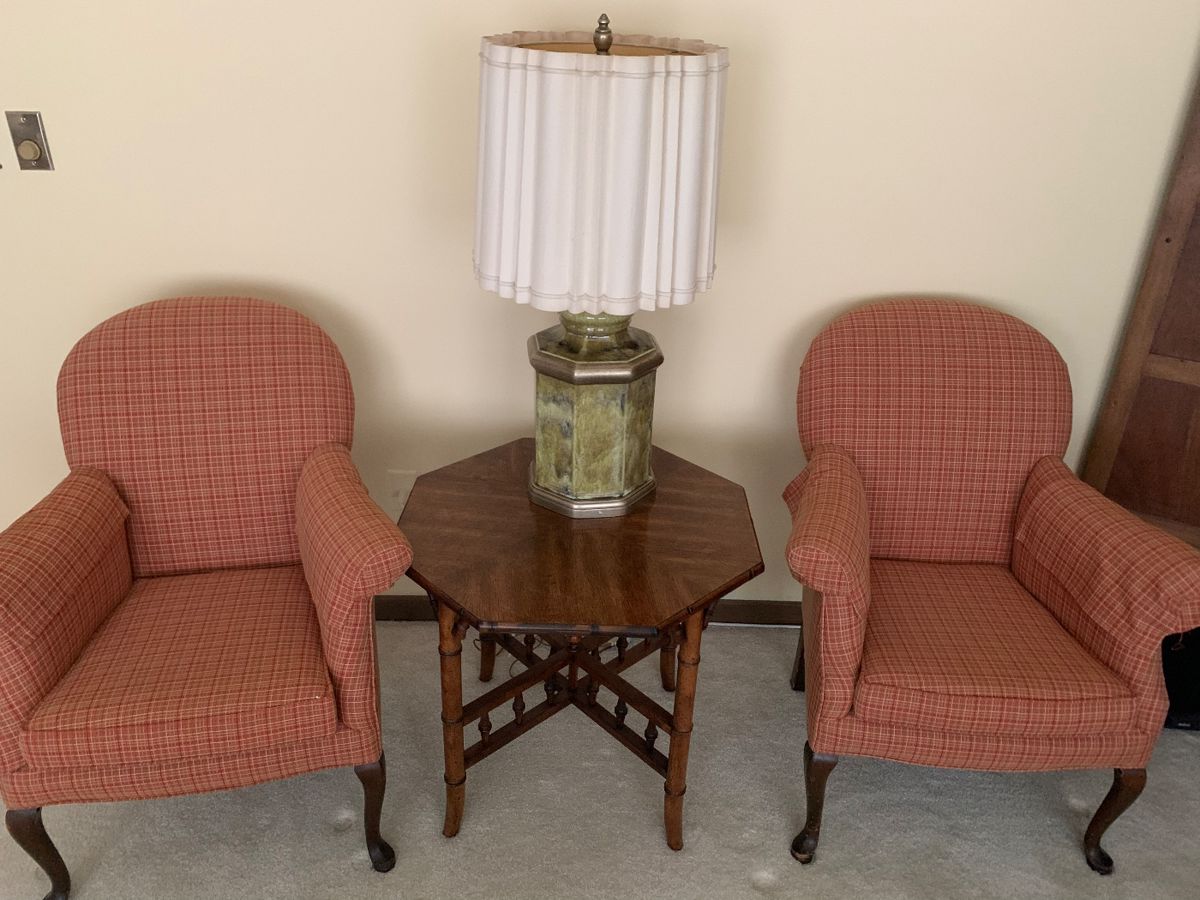 custom upholstered arm chairs