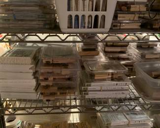 Stampin up stamps for the making of greeting cards. 