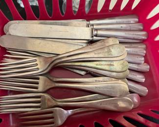 Vintage flatware from McKinley Elementary School