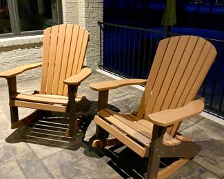 All-weather material Adirondack rocking chairs