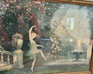 vintage Maxwell Parrish framed print