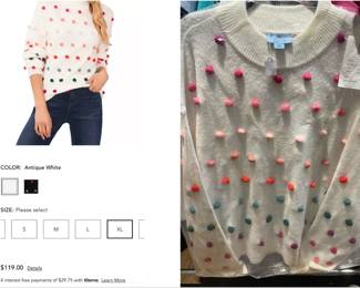 NEW CeCe sweater size XL