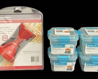 Spiral Twist Slicer and Storage Containers