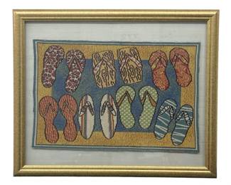 Framed Flip Flop Tapestry
