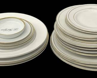 Gold Colored Trim Dishes