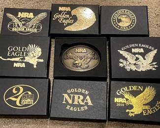 NRA belt buckles