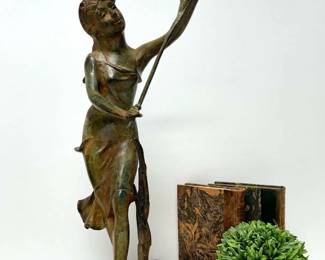 Art Nouveau Nymph Statue