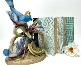 Family of Bluebirds Andrea Sadek Sculpture