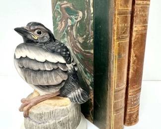Boehm Fledgling Magpie Porcelain Bird Decor