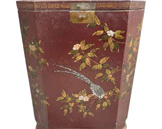 Antique Chinoisere Wine Storage Hamper