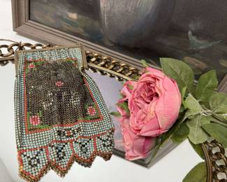 1920s Whiting  Davis Colored Metal Mesh Purse