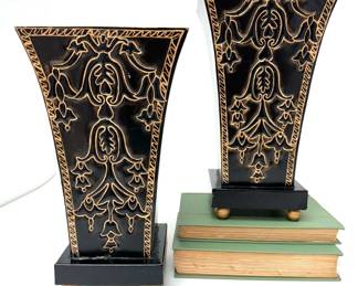 Ornate Metal Base Pair