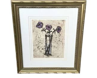Purple Flower Framed Art
