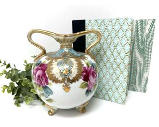 Nippon Hand Painted Vase