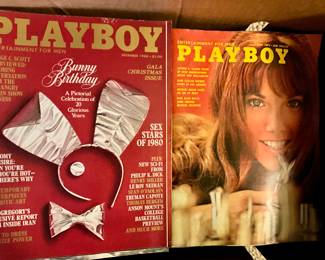 Stack of PLAYBOY 1970s