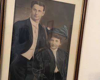 Black & White tinted vintage photo