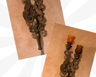 Mid Century Candle/Light Sconces