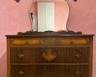 Antique Webb Furniture Dresser w/ Mirror