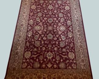 8  x 5 Burgandy Area Rug