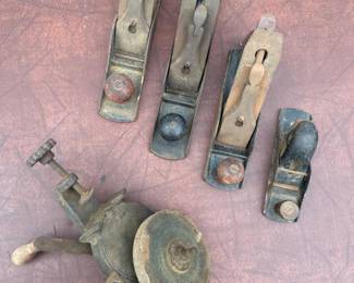 Vintage Plane Lot & Bench Grinder