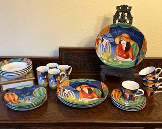 Vintage Sango Cafe Paris 1914 Dishes 20pc - Set for 4