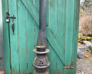 Vintage Cast Iron Pot Belly Wood Stove