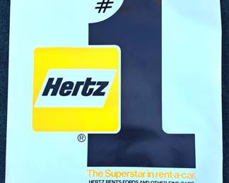 RARE VINTAGE HERTZ POSTER