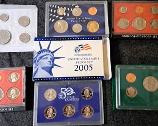 US COIN PROOF SETS LOT