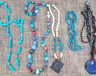 TURQUPISE NECKLACES LOT