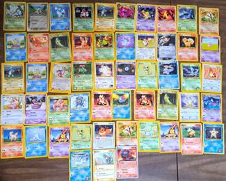 53 VINTAGE POKEMON TRADING CARDS