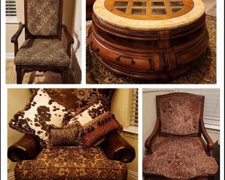 Beautiful Accent Chairs & Coffee Table 
