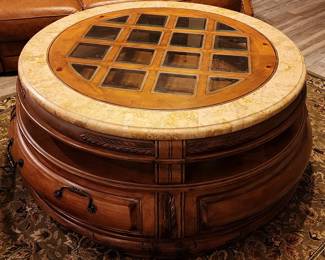 Aico Michael Amini Tuscano Round Coffee Table
