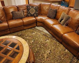 Genuine Leather Sectional 