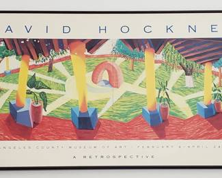 Hockney Exhibition Poster